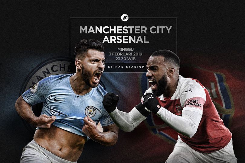 Prediksi Manchester City vs Arsenal 3 Februari 2019