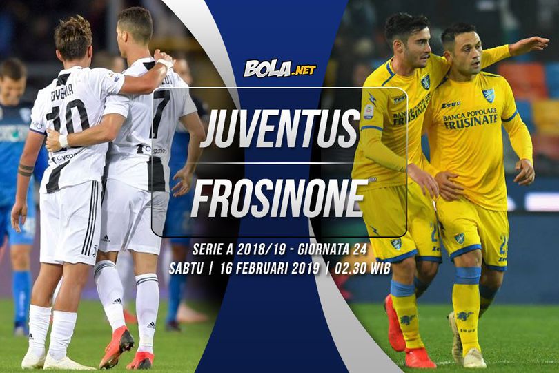 Data dan Fakta Serie A: Juventus vs Frosinone