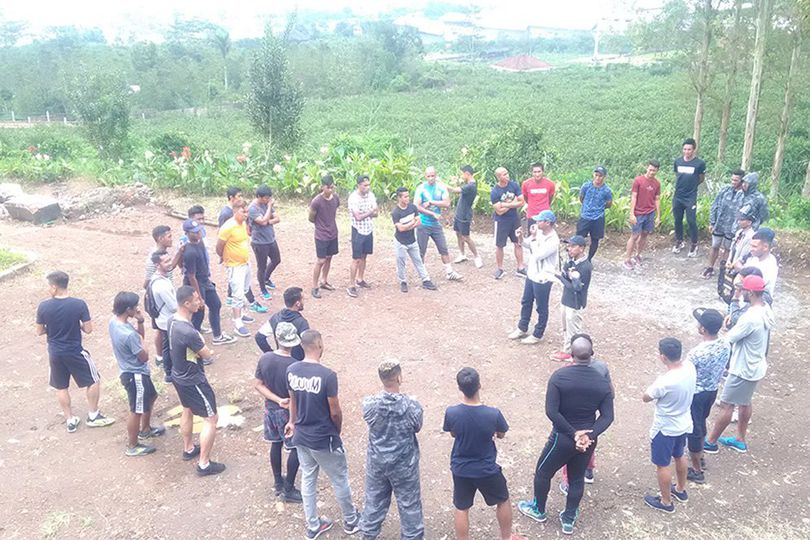 Jalin Kekompakan, Penggawa Barito Putera Perang Paintball