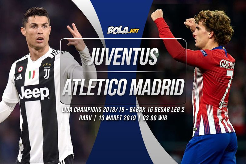 Data dan Fakta Liga Champions: Juventus vs Atletico Madrid