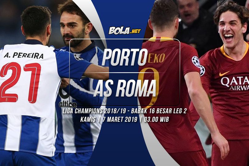 Prediksi Porto vs AS Roma 7 Maret 2019