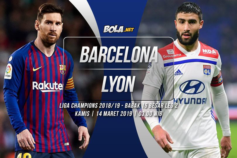 Prediksi Barcelona vs Lyon 14 Maret 2019