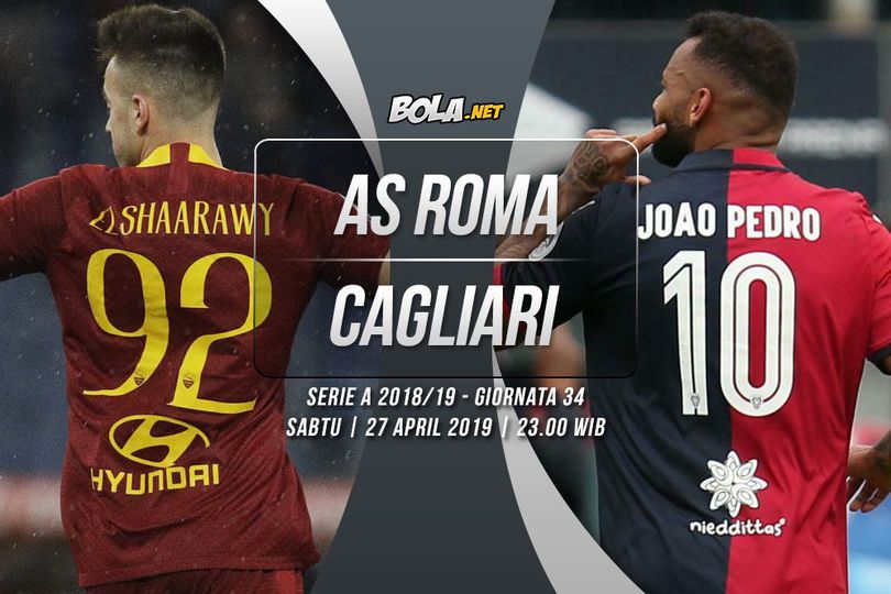 Data dan Fakta Serie A: AS Roma vs Cagliari