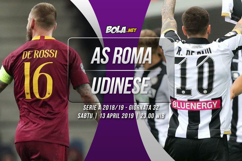 Prediksi AS Roma vs Udinese 13 April 2019