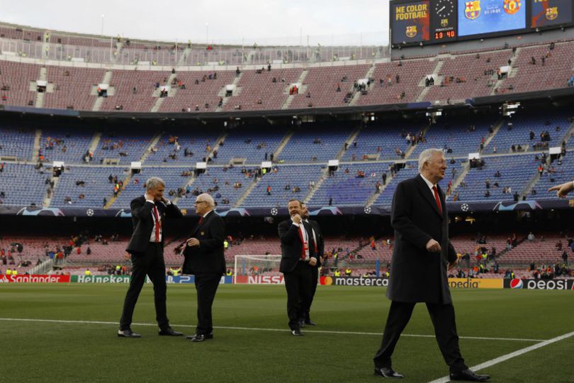 Jelang Duel Barca vs MU, Sir Alex Ferguson Ukur Lapangan Camp Nou