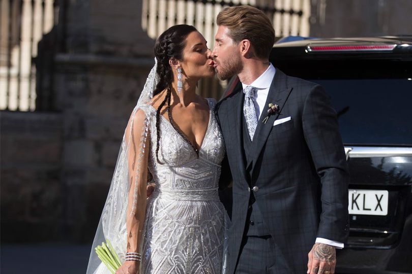 Romantisnya Pernikahan Sergio Ramos dan Pilar Rubio