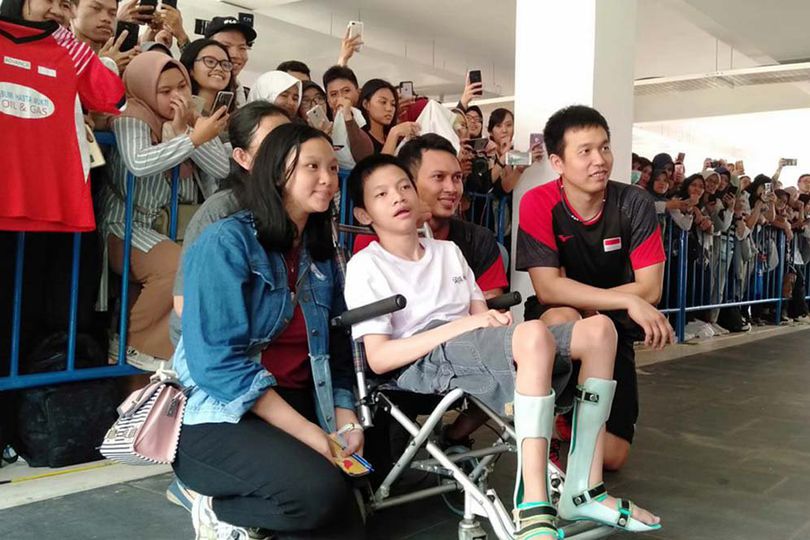 Momen Mengharukan Ahsan / Hendra dengan Anak Berkebutuhan Khusus di Indonesia Open 2019