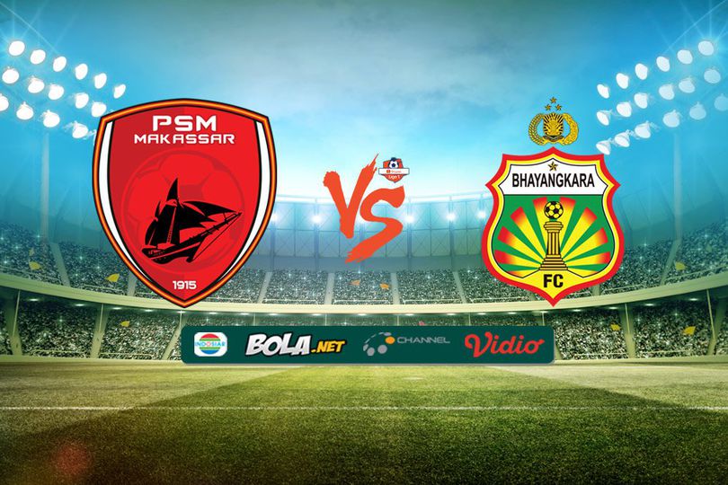 Hasil Pertandingan PSM Makassar vs Bhayangkara FC: Skor 2-1