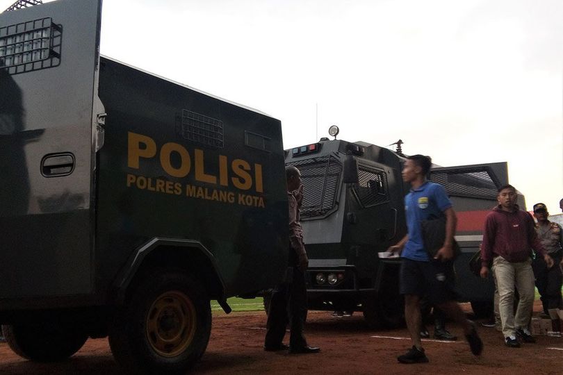 Khawatir Amukan Aremania, Persib U-20 Tinggalkan Stadion Pakai Kendaraan Rantis