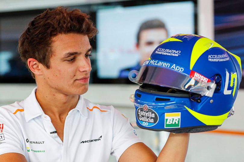 Lando Norris Pakai Corak Helm Valentino Rossi di F1 Italia