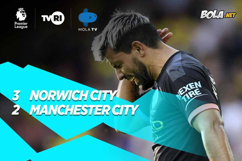 Hasil Pertandingan Norwich City vs Manchester City: Skor 3-2