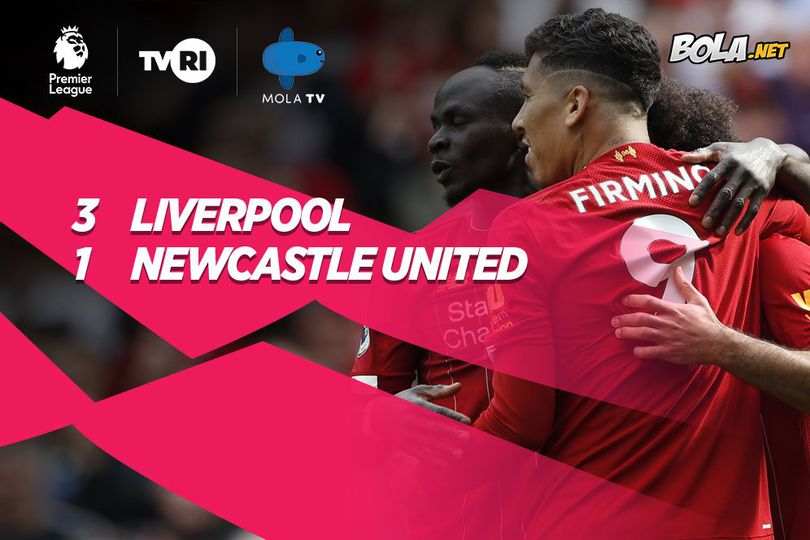 Hasil Pertandingan Liverpool vs Newcastle United: 3-1