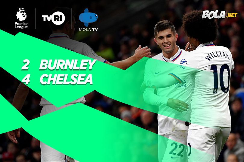 Hasil Pertandingan Burnley vs Chelsea: Skor 2-4