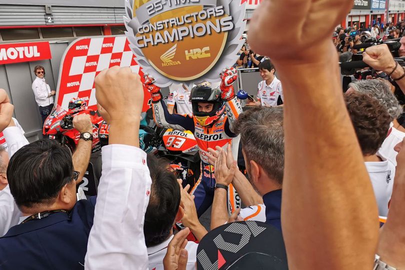Menangi Motegi, Marc Marquez Sukses Penuhi Janji ke Presiden Honda Menangi Motegi, Marc Marquez Sukses Penuhi Janji ke Presiden Honda