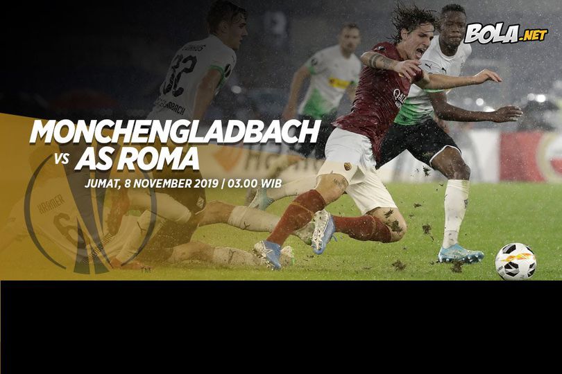 Live Streaming Borussia Monchengladbach vs AS Roma di Vidio