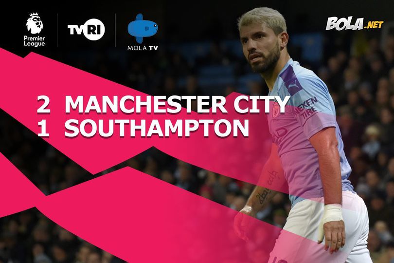 Hasil Pertandingan Manchester City vs Southampton: Skor 2-1