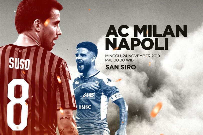 Prediksi AC Milan vs Napoli 24 November 2019