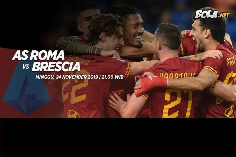 Data dan Fakta Serie A: AS Roma vs Brescia