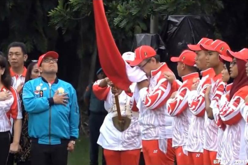 Lepas Kontingen Indonesia ke SEA Games 2019, Jokowi Minta Tembus 2 Besar