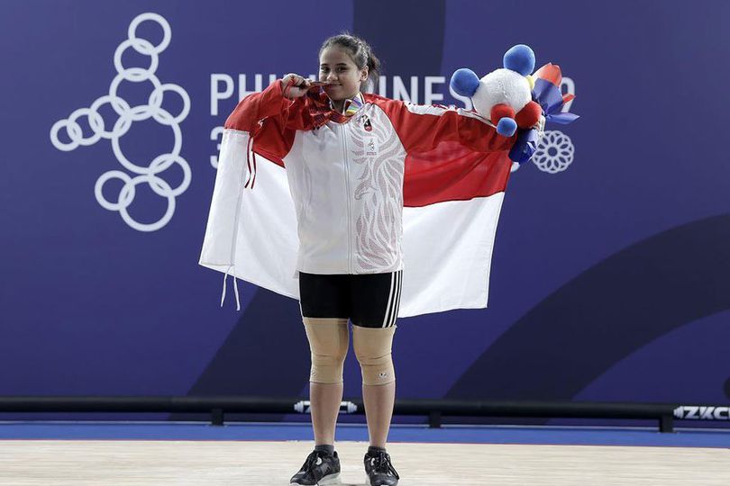 Putri Andriani Tak Puas Rebut Perunggu Angkat Besi di SEA Games 2019