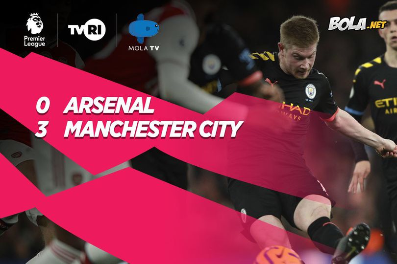 Hasil Pertandingan Arsenal vs Manchester City: Skor 0-3