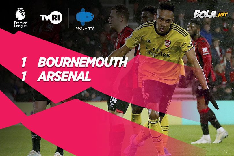 Hasil Pertandingan Bournemouth vs Arsenal: Skor 1-1