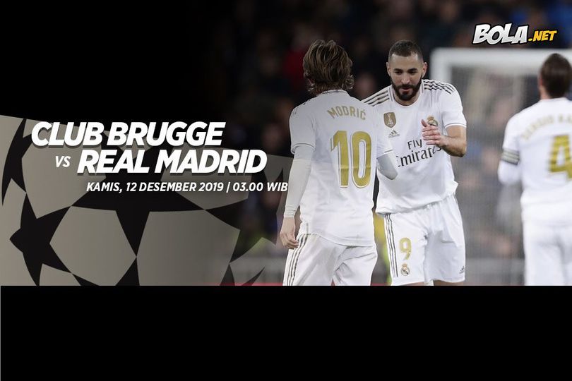 Data dan Fakta Liga Champions: Club Brugge vs Real Madrid