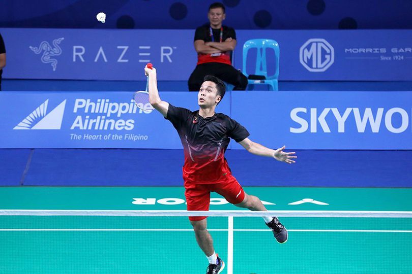 SEA Games 2019: Anthony Ginting Bikin Indonesia Unggul 2-1 atas Malaysia