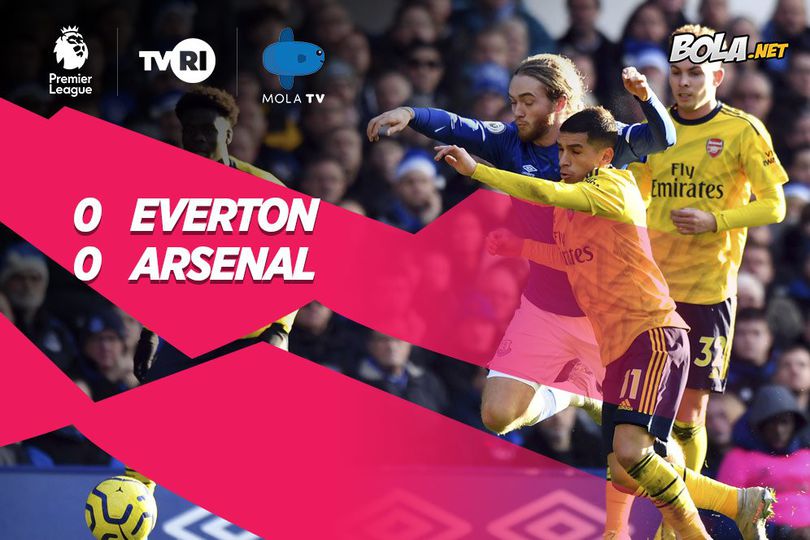 Hasil Pertandingan Everton vs Arsenal: Skor 0-0