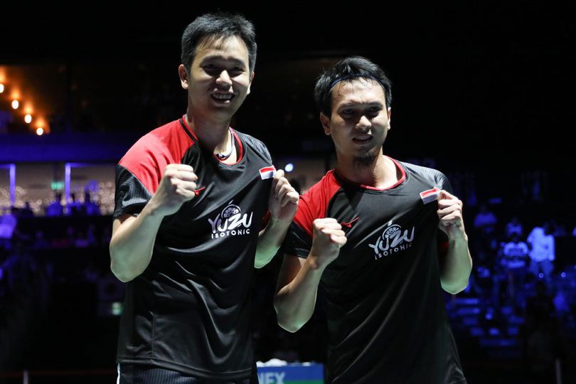 Kalahkan Ganda Jepang, Ahsan / Hendra Juara BWF World Tour Finals 2019