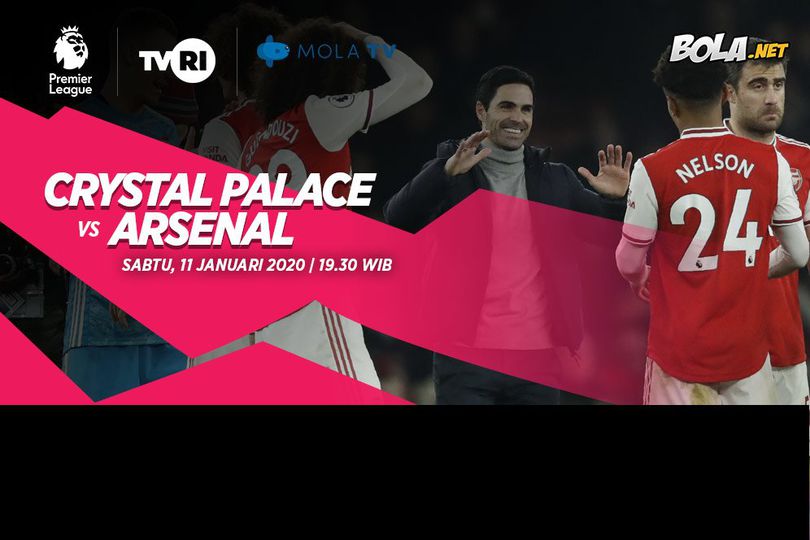 Data dan Fakta Premier League: Crystal Palace vs Arsenal