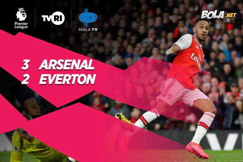 Hasil Pertandingan Arsenal vs Everton: Skor 3-2