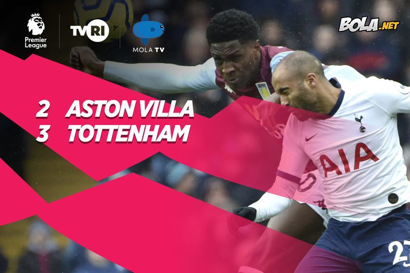 Hasil Pertandingan Aston Villa vs Tottenham: Skor 2-3