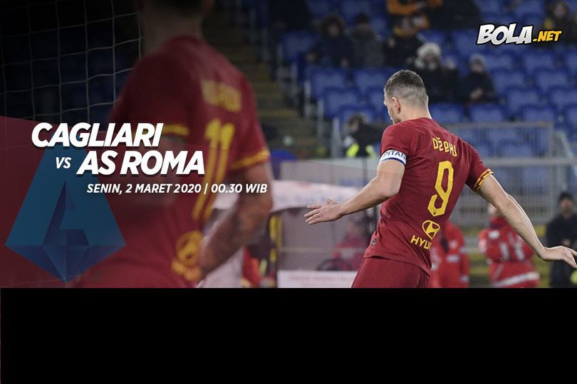 Data dan Fakta Serie A: Cagliari vs AS Roma