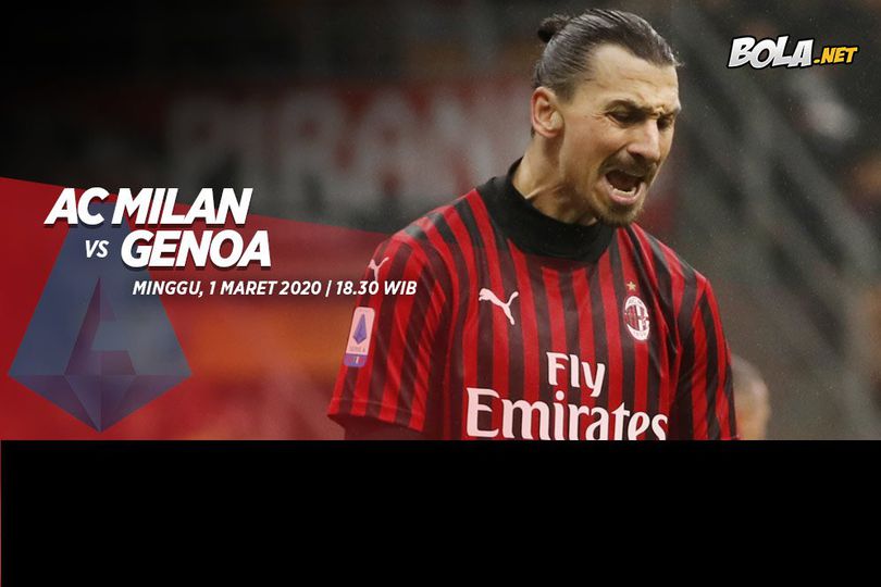 Data dan Fakta Serie A: AC Milan vs Genoa