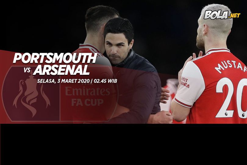 Prediksi Portsmouth vs Arsenal 3 Maret 2020