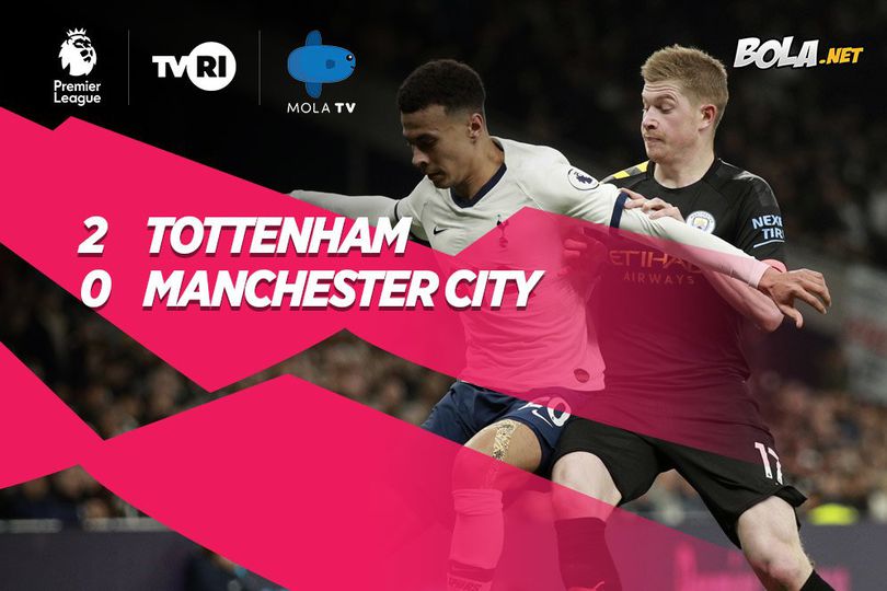 Hasil Pertandingan Tottenham vs Manchester City: Skor 2-0