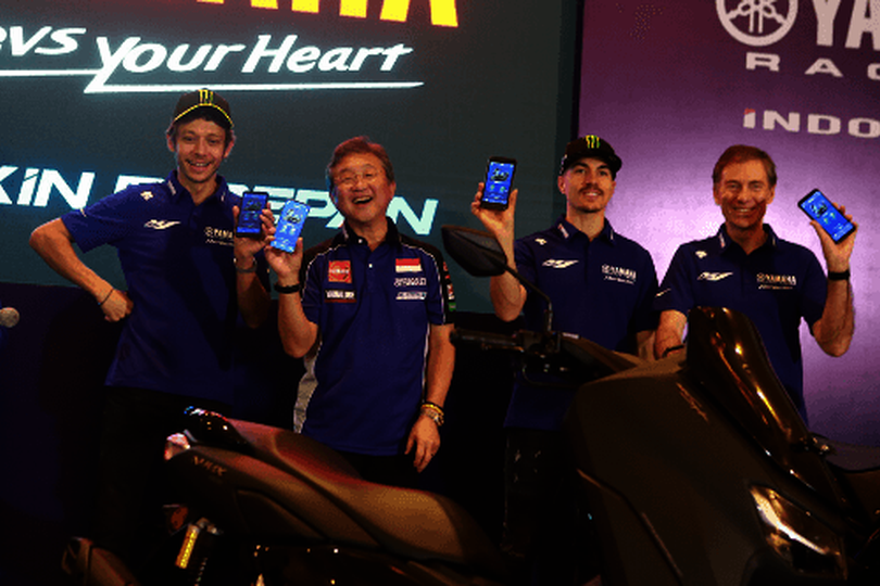 Gandeng Valentino Rossi dan Maverick Vinales, Yamaha Akhirnya Launching Aplikasi Y-Connect