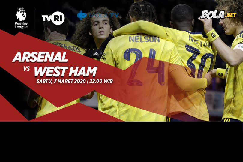 Prakiraan Susunan Pemain Arsenal vs West Ham 7 Februari 2020