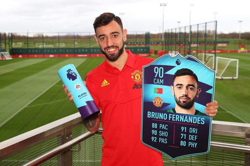 Bruno Fernandes, Pemain Terbaik EPL Bulan Februari 2020