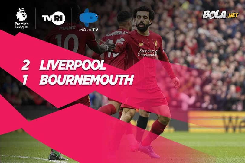 Hasil Pertandingan Liverpool vs Bournemouth: Skor 2-1