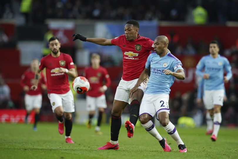 Duel Manchester United vs Manchester City Tinggalkan Luka di Kaki Martial