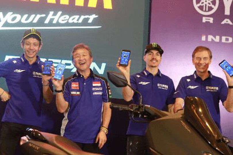 Semarakkan Peluncuran Aplikasi Y-Connect, Yamaha Hadirkan Rossi dan Vinales