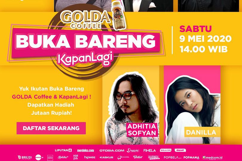 Nonton Yuk, Live Danilla & Adhitia Sofyan di Golda Coffee Buka Puasa Bareng KapanLagi 9 Mei 2020