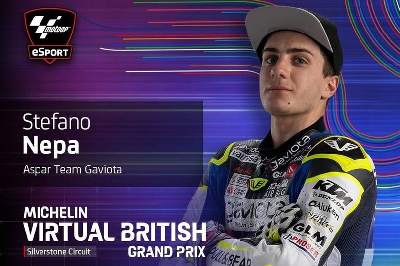 Start dari Pole, Stefano Nepa Menangi Moto3 Virtual Race Silverstone 2020