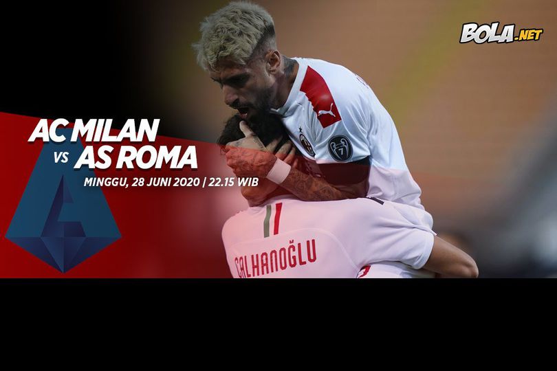 Link Live Streaming AC Milan vs AS Roma di Vidio.com