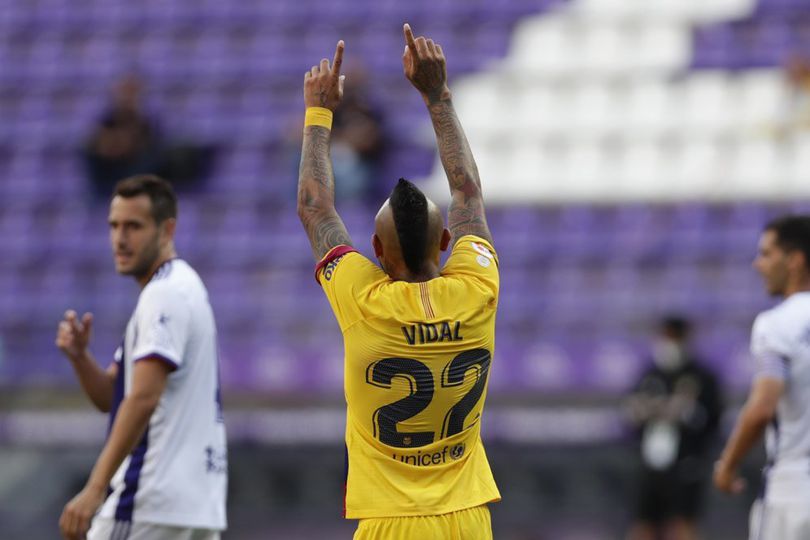 Man of the Match Real Valladolid vs Barcelona: Arturo Vidal