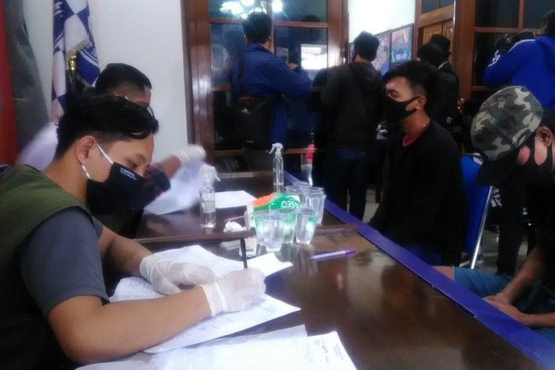 Pemain Arema FC dari Luar Malang Jalani Rapid Test Kedua Hari Ini