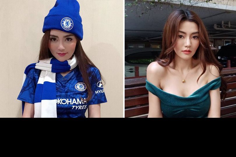 Model dan Aktris Cantik Asia Ini Pendukung Fanatik Chelsea