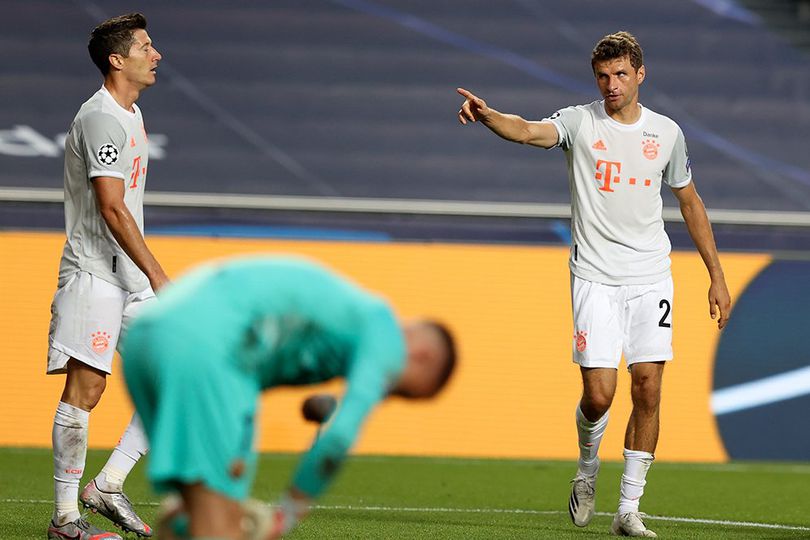 Bayern Munchen Bantai Barcelona 8-2, Thomas Muller Bingung Mau Ngomong Apa